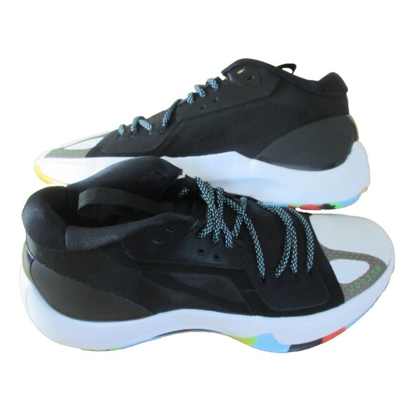 Jordan Men's Zoom Separate Basketball Shoes Black Laser Green Strike Sizes NIB - Picture 2 of 5